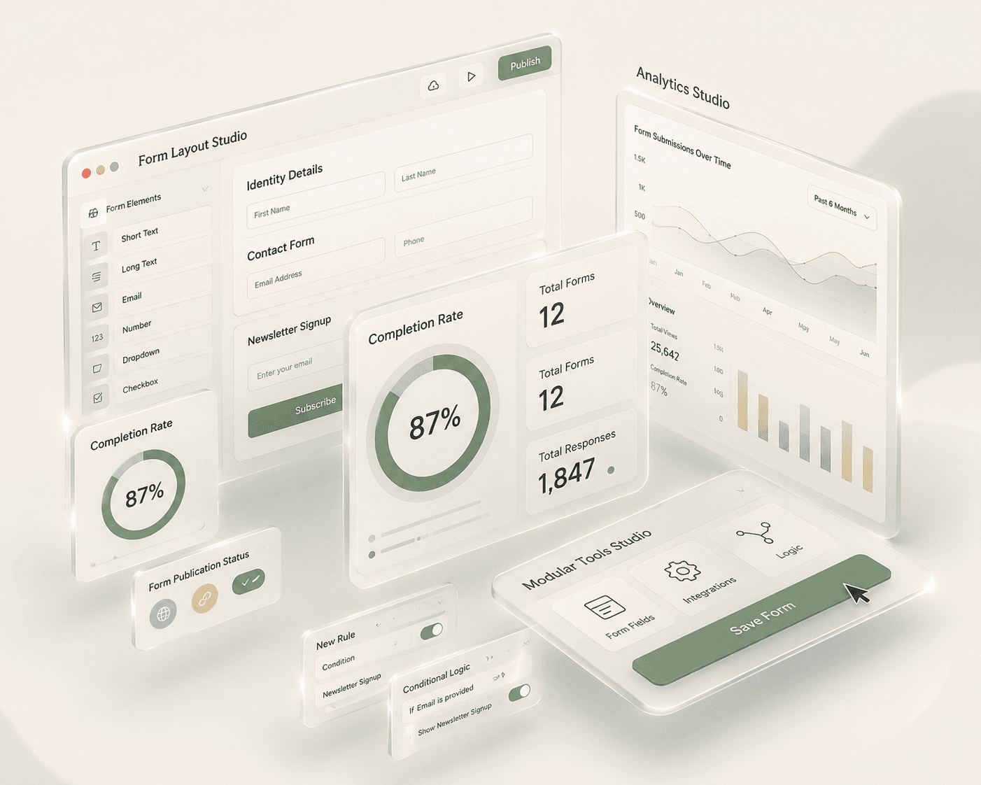FormZen form builder interface showcase